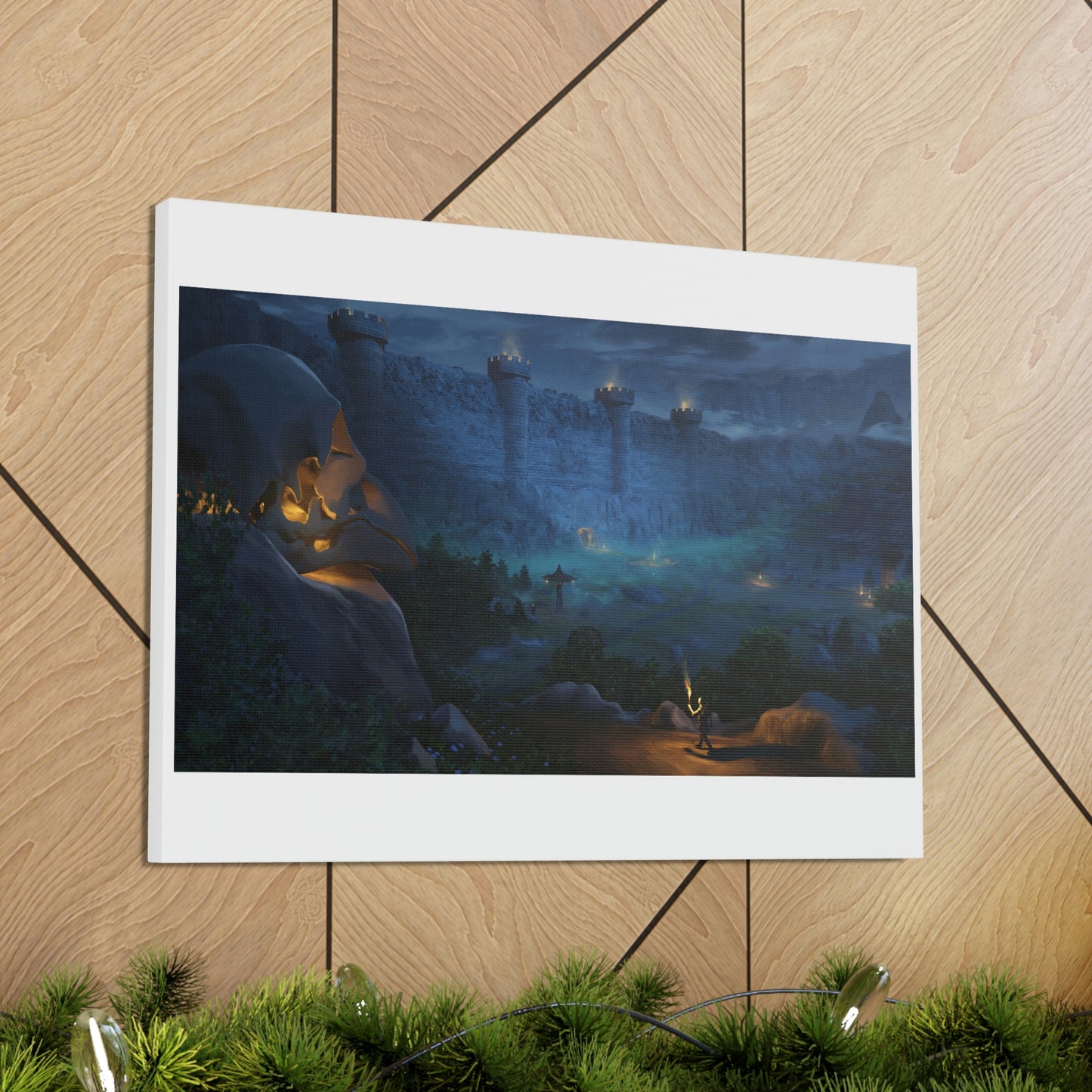 The Old Wall - Embers Adrift Canvas Art
