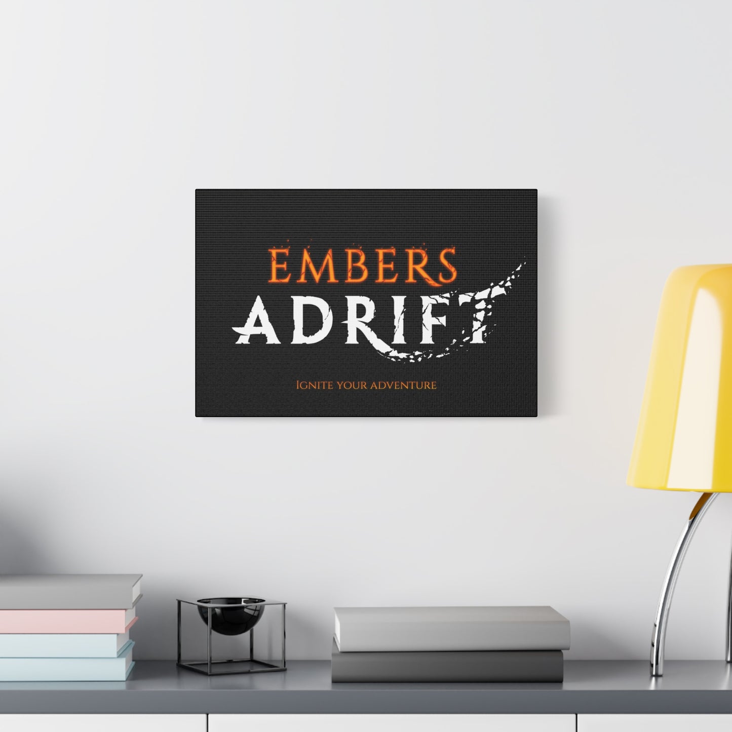Embers Adrift Logo with Tagline Wall Art