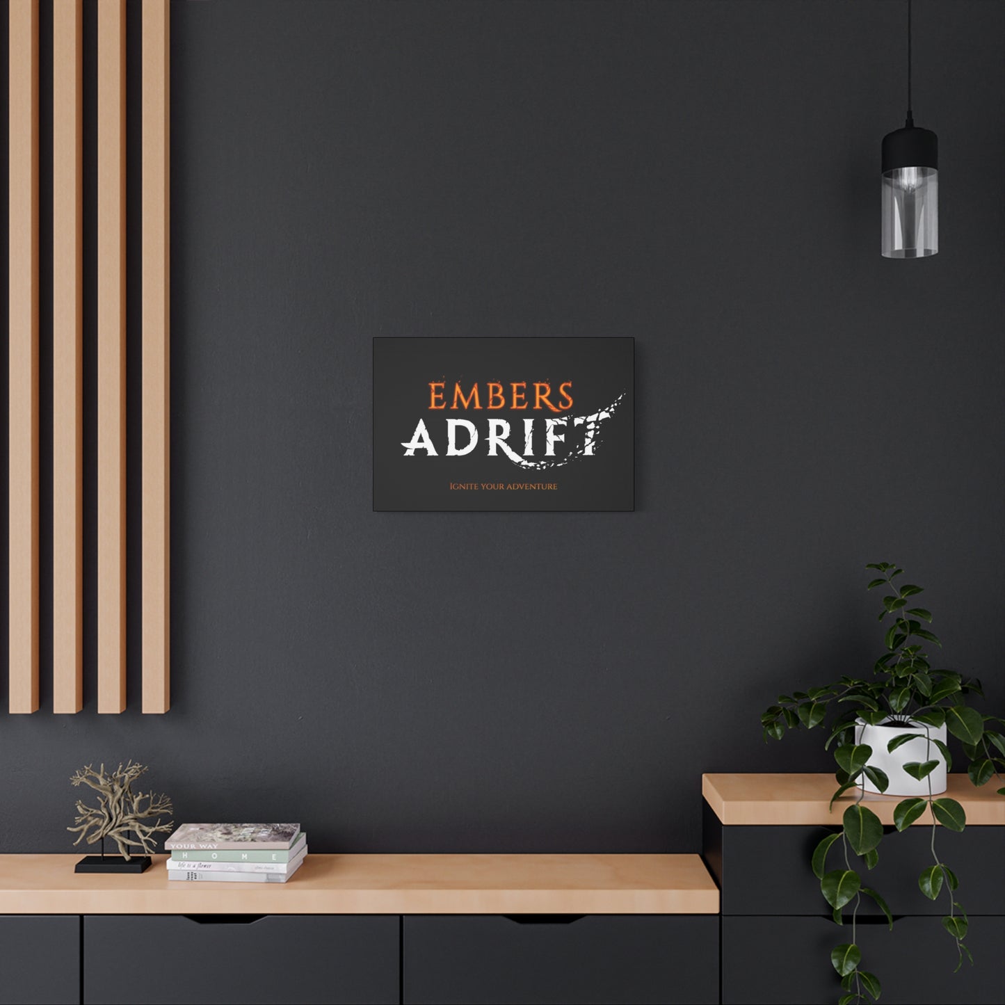 Embers Adrift Logo with Tagline Wall Art
