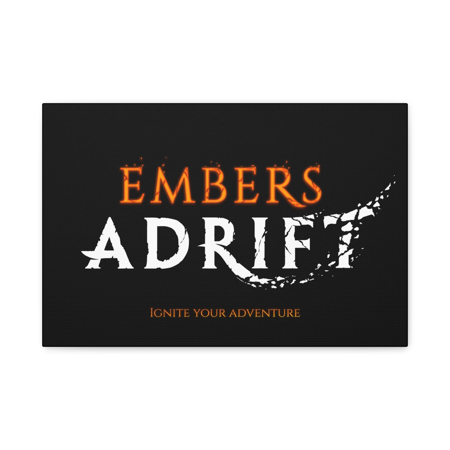 Embers Adrift Logo with Tagline Wall Art