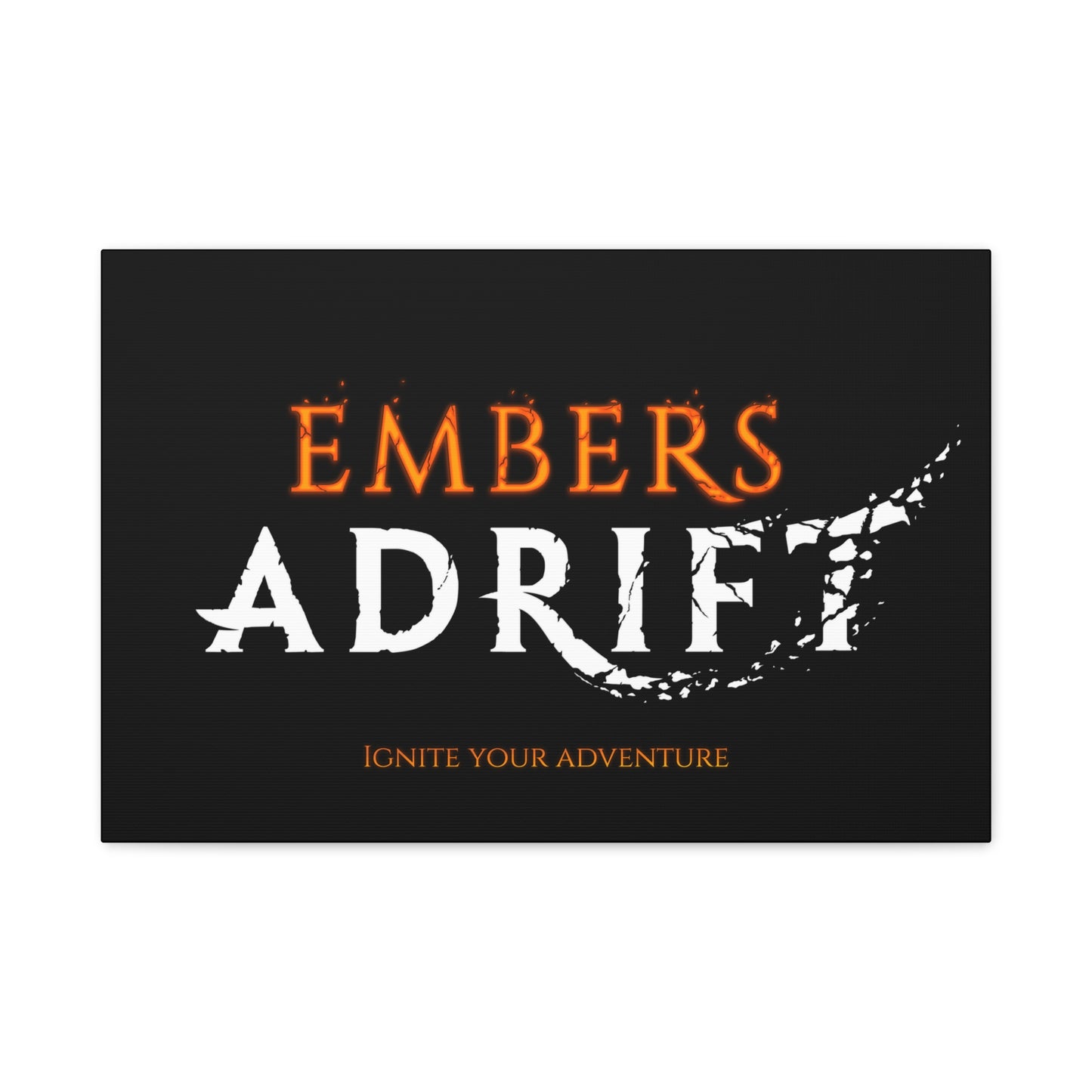 Embers Adrift Logo with Tagline Wall Art