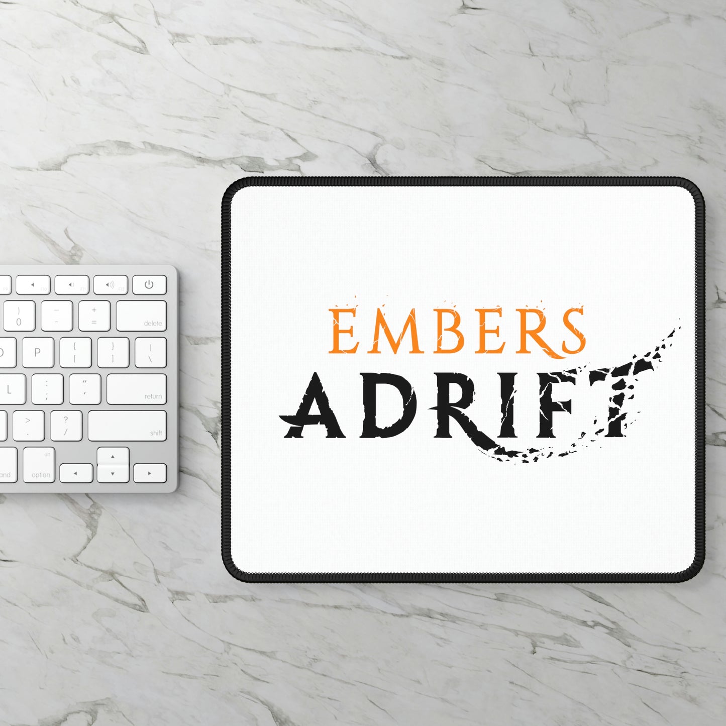 Embers Adrift White Gaming Mouse Pad