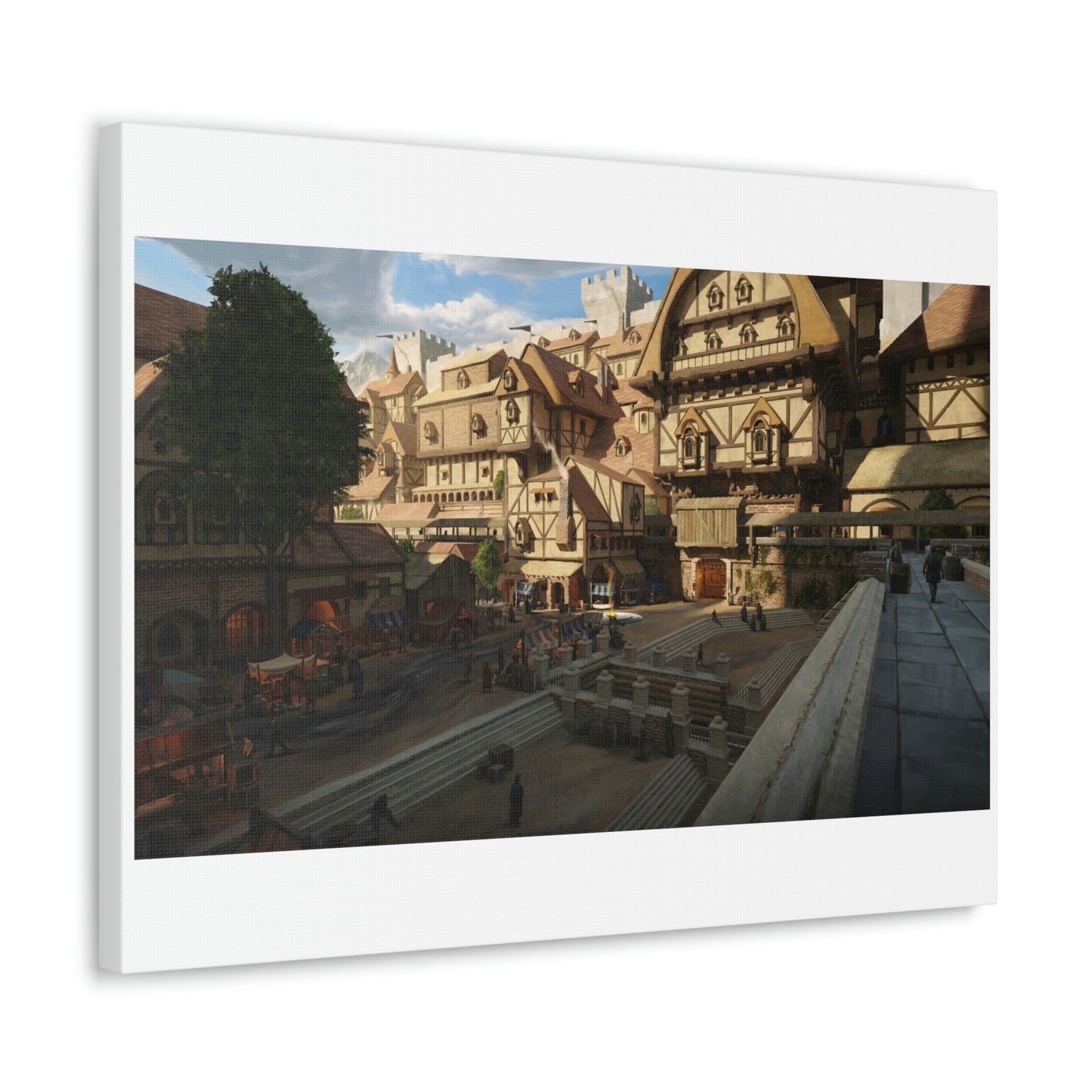 Newhaven City - Embers Adrift Canvas Art