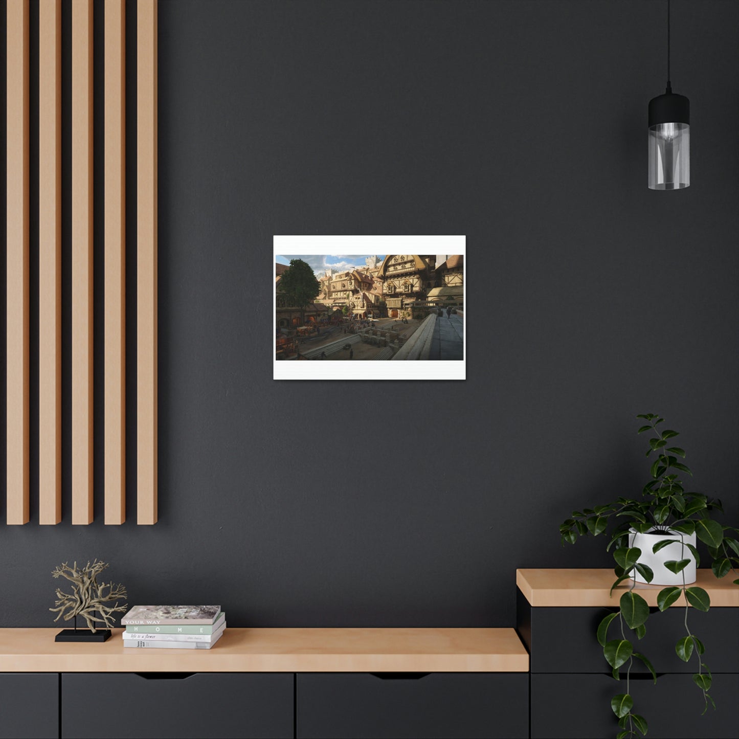 Newhaven City - Embers Adrift Canvas Art