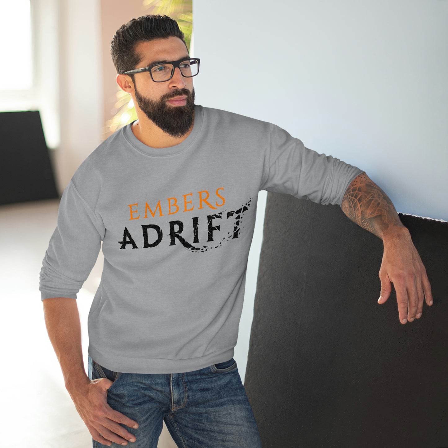 Embers Adrift Crew Neck Sweatshirt (Unisex)